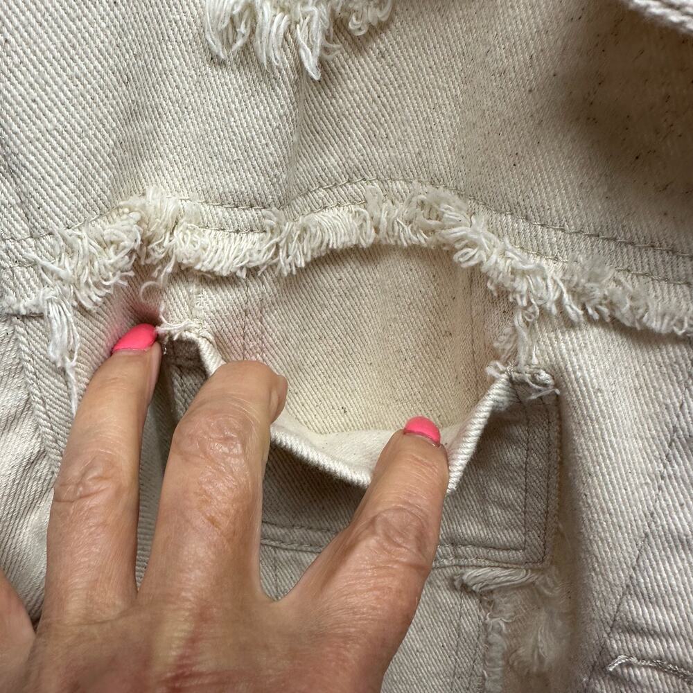 POL, Women’s Long Sleeve Sz M Long Sleeve Jacket With American Flag On The Back - Picture 6 of 15